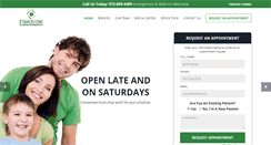 Desktop Screenshot of cornerstonedentalfm.com